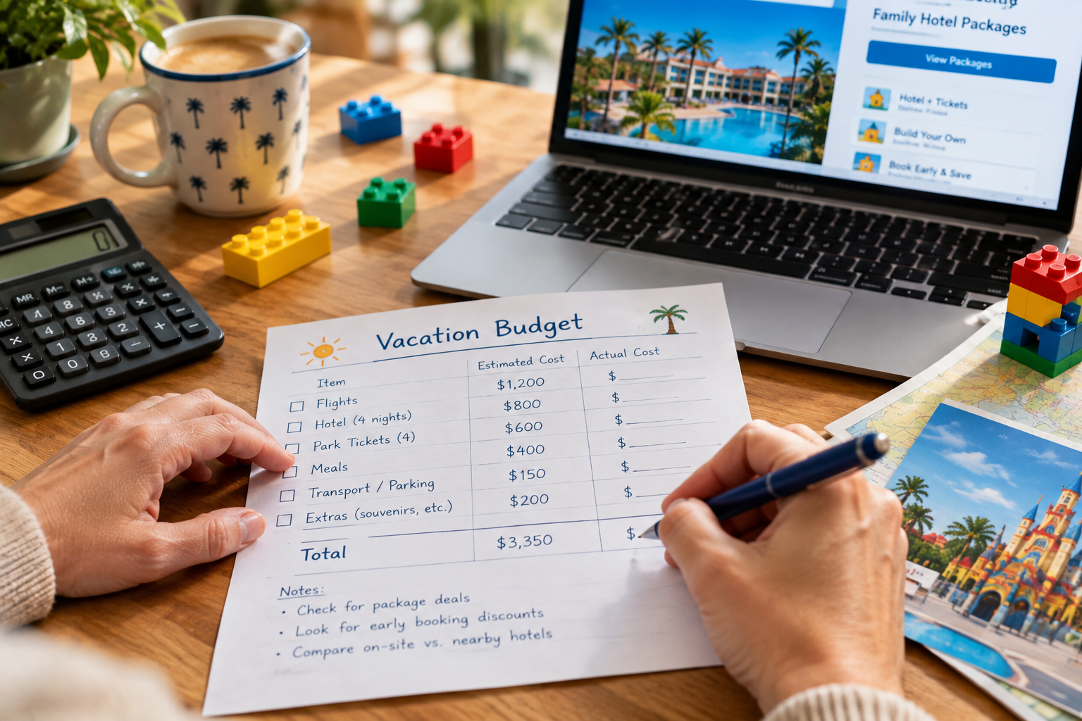 Planning a LEGOLAND hotel package budget