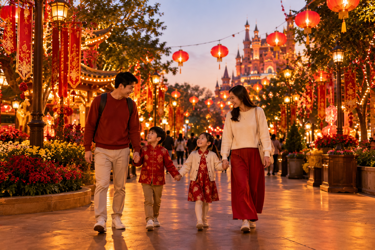 hong kong disneyland chinese new year